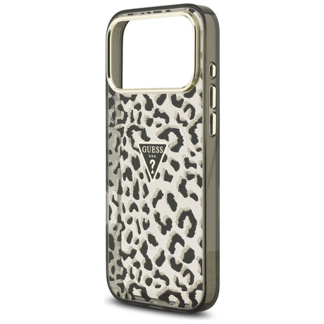 Guess iPhone 17 Pro Max/iPhone 18 Pro Max Cover Leopard Glitter Sort