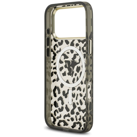 Guess iPhone 17 Pro Max/iPhone 18 Pro Max Cover Leopard Glitter Sort