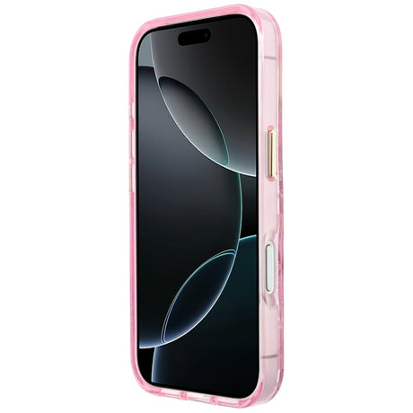 Guess iPhone 17 Pro/iPhone 18 Pro Cover Glitter Blossom Roses Lyserød