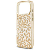 Guess iPhone 17 Pro Max/iPhone 18 Pro Max Cover Leopard Glitter Brun