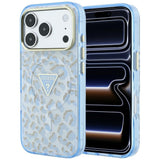 Guess iPhone 17 Pro/iPhone 18 Pro Cover Leopard Glitter Blå