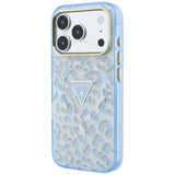 Guess iPhone 17 Pro/iPhone 18 Pro Cover Leopard Glitter Blå