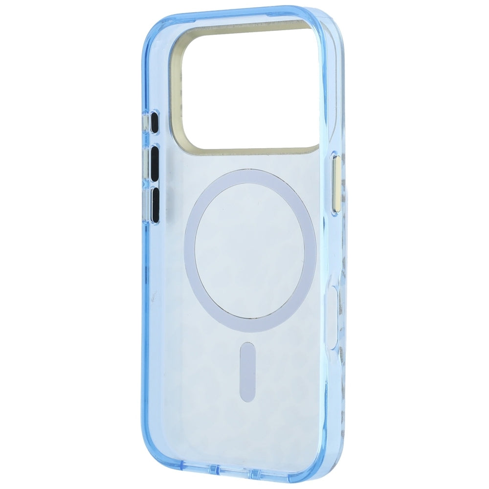 Guess iPhone 17 Pro/iPhone 18 Pro Cover Leopard Glitter Blå
