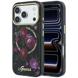 Guess iPhone 17 Pro/iPhone 18 Pro Cover Glitter Blossom Roses Sort