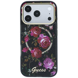 Guess iPhone 17 Pro/iPhone 18 Pro Cover Glitter Blossom Roses Sort