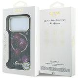 Guess iPhone 17 Pro/iPhone 18 Pro Cover Glitter Blossom Roses Sort