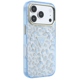 Guess iPhone 17 Pro Max/iPhone 18 Pro Max Cover Leopard Glitter Blå