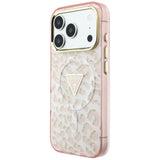 Guess iPhone 17 Pro Max/iPhone 18 Pro Max Cover Leopard Glitter Lyserød