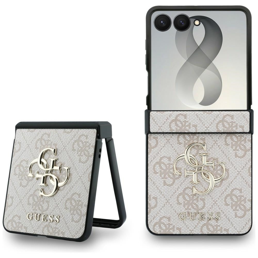 Guess Samsung Galaxy Z Flip 8 Cover 4G Big Logo Lyserød