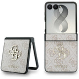 Guess Samsung Galaxy Z Flip 8 Cover 4G Big Logo Lyserød