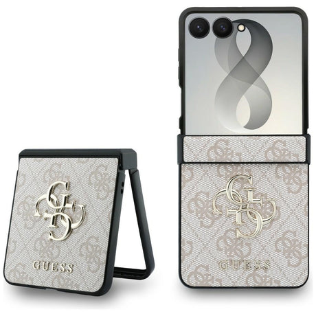 Guess Samsung Galaxy Z Flip 8 Cover 4G Big Logo Lyserød