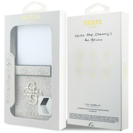 Guess Samsung Galaxy Z Flip 8 Cover 4G Big Logo Lyserød