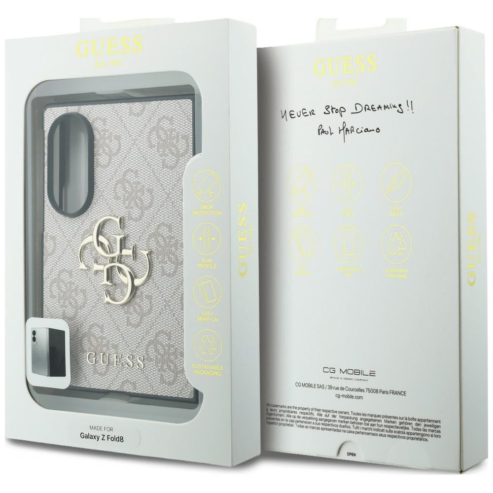 Guess Samsung Galaxy Z Fold 8 Cover 4G Big Logo Lyserød