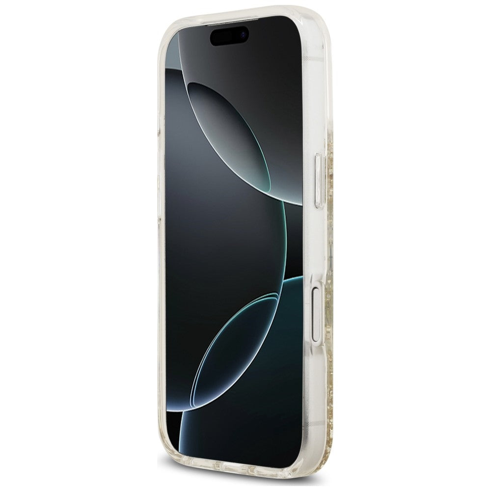 Guess iPhone 17 Pro/iPhone 18 Pro Cover Resin Glitter Guld