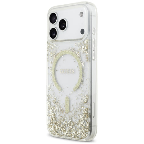 Guess iPhone 17 Pro Max/iPhone 18 Pro Max Cover Resin Glitter Guld