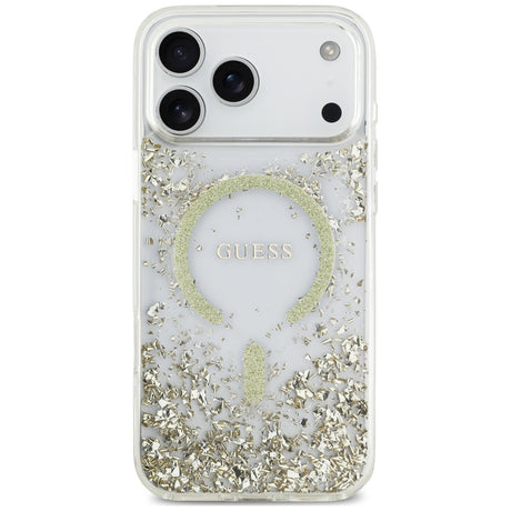 Guess iPhone 17 Pro Max/iPhone 18 Pro Max Cover Resin Glitter Guld