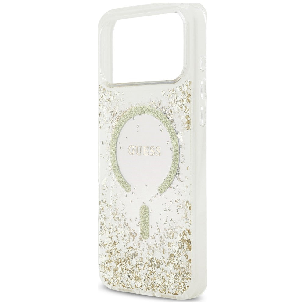 Guess iPhone 17 Pro Max/iPhone 18 Pro Max Cover Resin Glitter Guld