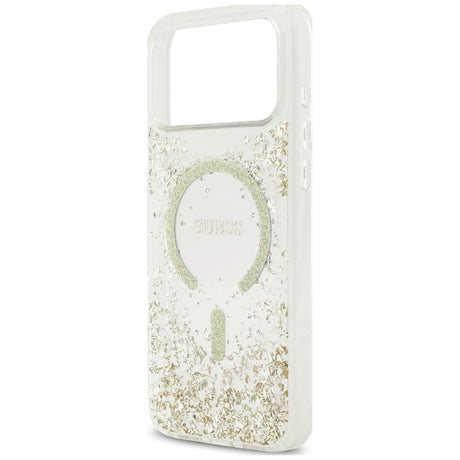 Guess iPhone 17 Pro Max/iPhone 18 Pro Max Cover Resin Glitter Guld