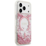 Guess iPhone 17 Pro/iPhone 18 Pro Cover Resin Glitter Lyserød