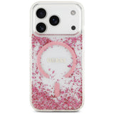 Guess iPhone 17 Pro Max/iPhone 18 Pro Max Cover Resin Glitter Lyserød