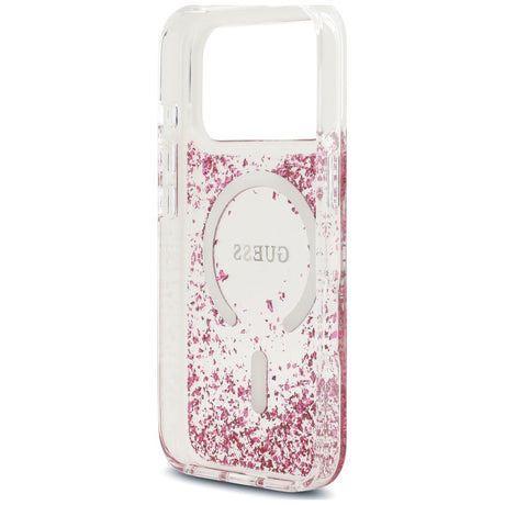 Guess iPhone 17 Pro Max/iPhone 18 Pro Max Cover Resin Glitter Lyserød
