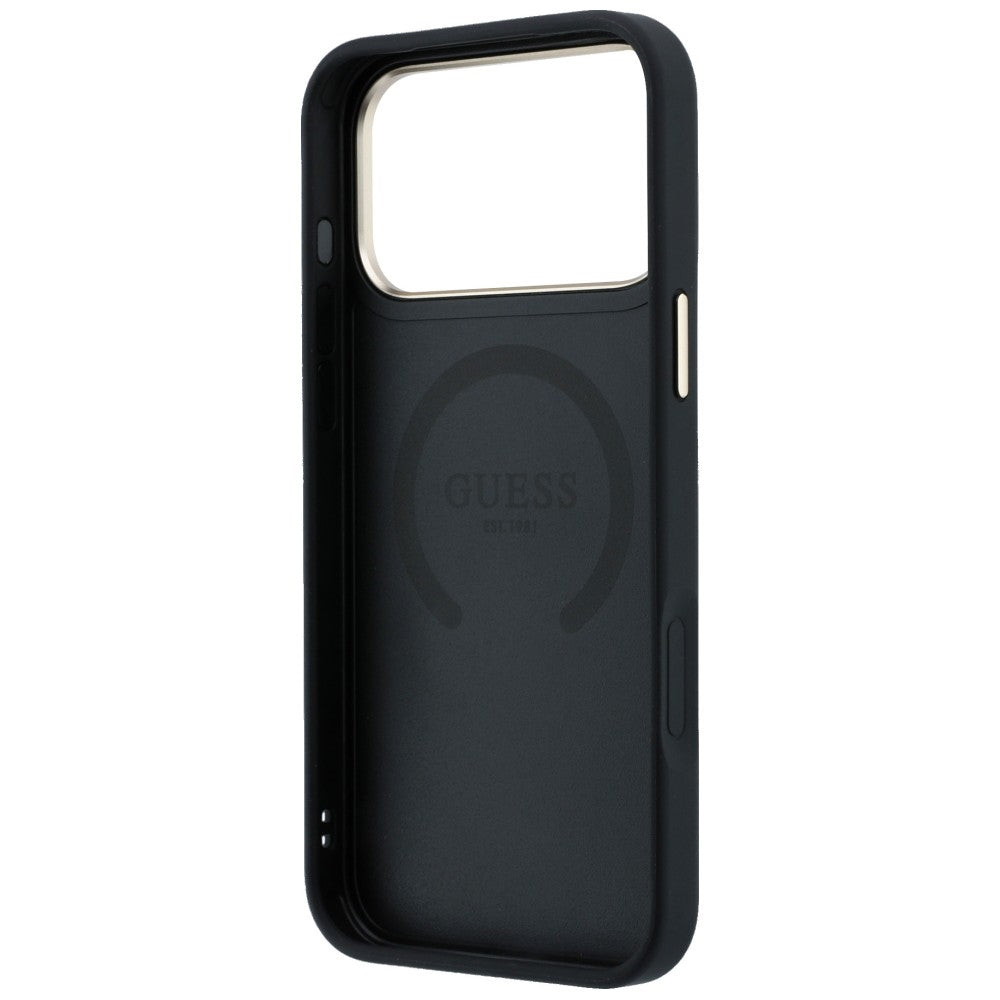 Guess Cover til iPhone 17 Pro/iPhone 18 Pro 4G Pæon Sort
