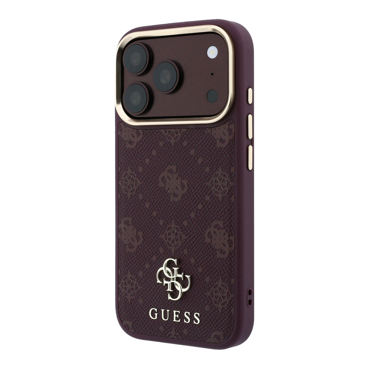 Guess iPhone 17 Pro/iPhone 18 Pro Cover 4G Peony Burgundy