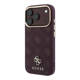 Guess iPhone 17 Pro/iPhone 18 Pro Cover 4G Peony Burgundy
