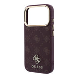 Guess iPhone 17 Pro/iPhone 18 Pro Cover 4G Peony Burgundy