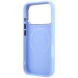 Guess iPhone 17 Pro/iPhone 18 Pro Cover Saffiano Peony Embossed MagSafe Blå