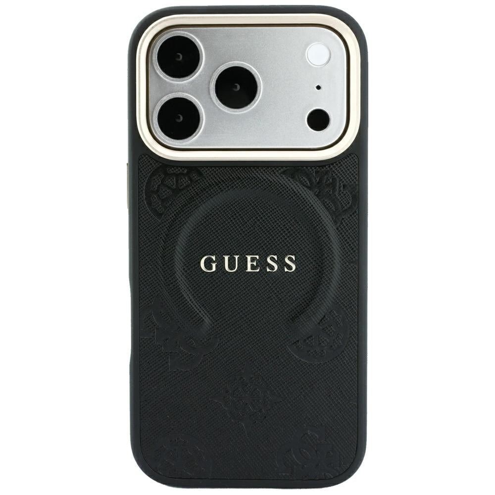 Guess iPhone 17 Pro/iPhone 18 Pro Cover Saffiano Peony Embossed MagSafe Sort