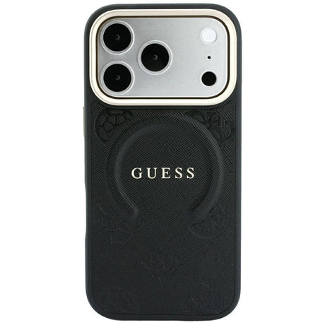 Guess iPhone 17 Pro Max/iPhone 18 Pro Max Cover Saffiano Peony Embossed MagSafe Sort