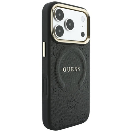 Guess iPhone 17 Pro Max/iPhone 18 Pro Max Cover Saffiano Peony Embossed MagSafe Sort