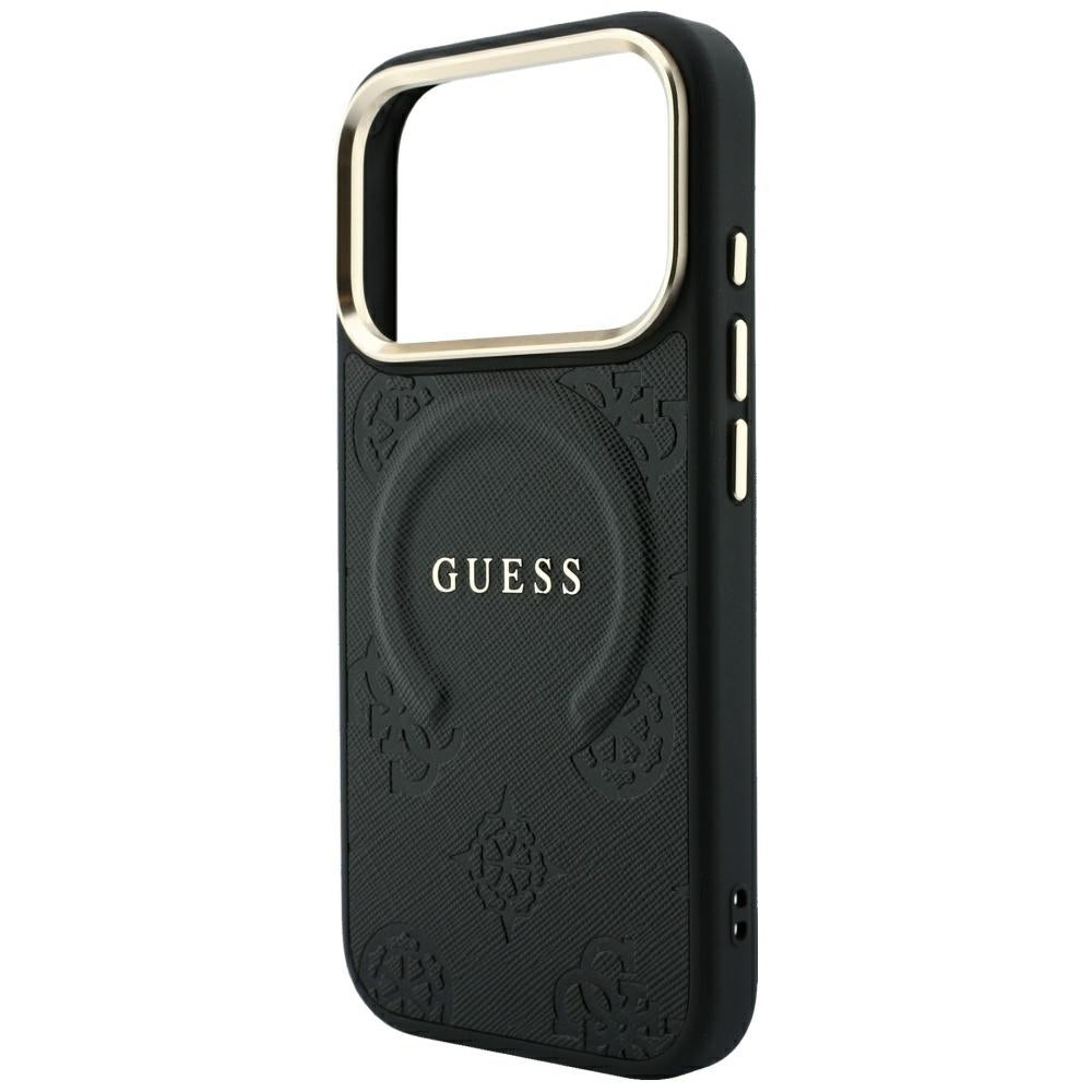 Guess iPhone 17 Pro Max/iPhone 18 Pro Max Cover Saffiano Peony Embossed MagSafe Sort