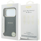 Guess iPhone 17 Pro Max/iPhone 18 Pro Max Cover Saffiano Peony Embossed MagSafe Sort