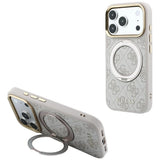 Guess iPhone 17 Pro Max/iPhone 18 Pro Max Cover Ring Stand 4G Classic Logo Lyserød