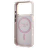 Guess iPhone 17 Pro Max/iPhone 18 Pro Max Cover Ring Stand 4G Classic Logo Lyserød