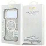Guess iPhone 17 Pro Max/iPhone 18 Pro Max Cover Ring Stand 4G Classic Logo Lyserød