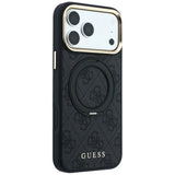 Guess iPhone 17 Pro/iPhone 18 Pro Cover Ring Stand 4G Classic Logo Sort