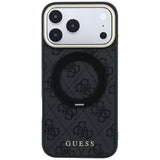 Guess iPhone 17 Pro Max/iPhone 18 Pro Max Cover Ring Stand 4G Classic Logo Sort