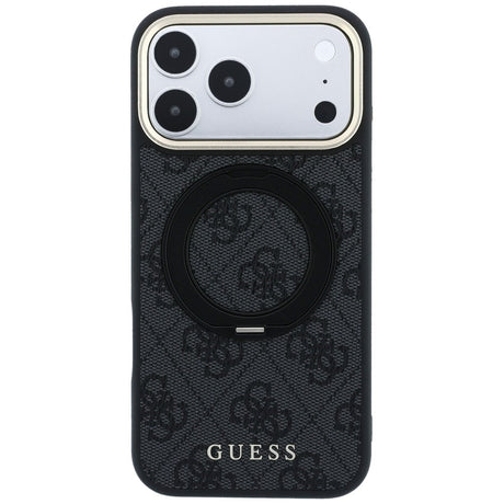 Guess iPhone 17 Pro Max/iPhone 18 Pro Max Cover Ring Stand 4G Classic Logo Sort