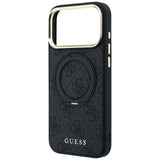 Guess iPhone 17 Pro Max/iPhone 18 Pro Max Cover Ring Stand 4G Classic Logo Sort