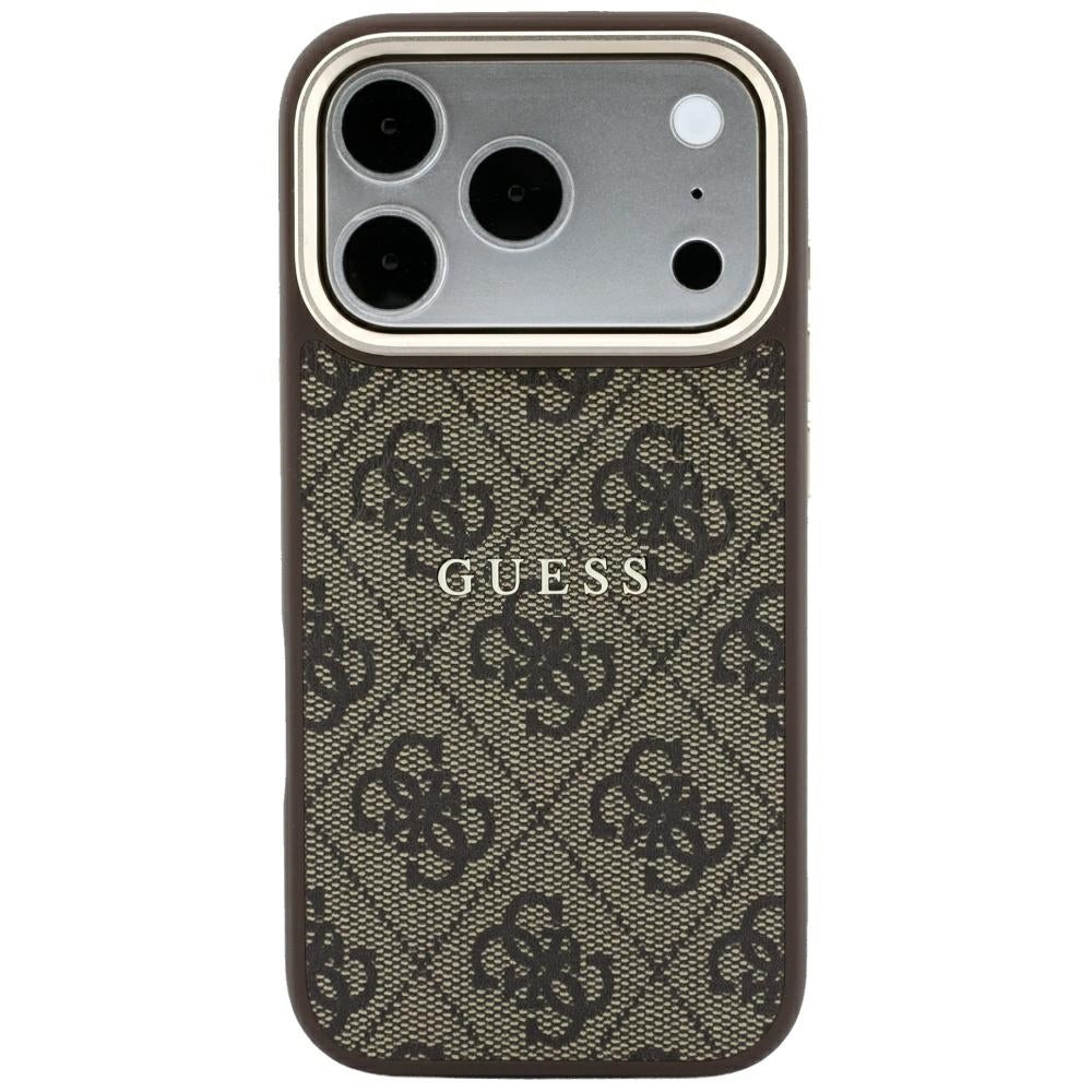 Guess iPhone 17 Pro Max/iPhone 18 Pro Max Cover 4G Embossed MagSafe Brun