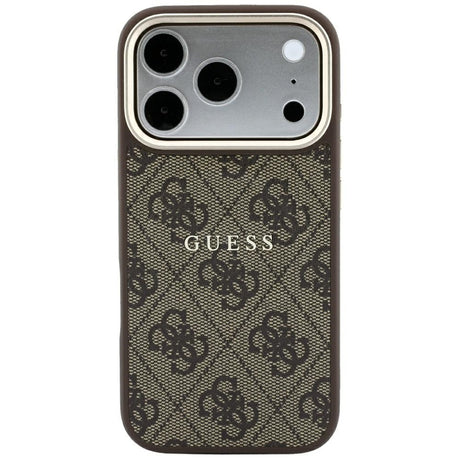 Guess iPhone 17 Pro Max/iPhone 18 Pro Max Cover 4G Embossed MagSafe Brun