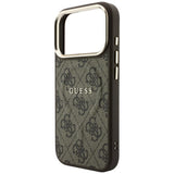 Guess iPhone 17 Pro Max/iPhone 18 Pro Max Cover 4G Embossed MagSafe Brun