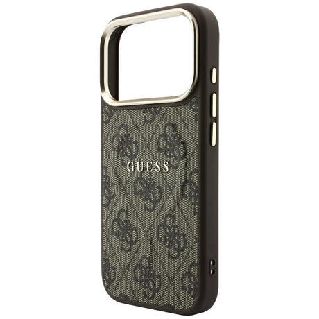 Guess iPhone 17 Pro Max/iPhone 18 Pro Max Cover 4G Embossed MagSafe Brun