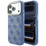 Guess iPhone 17 Pro/iPhone 18 Pro Cover 4G Embossed MagSafe Blå