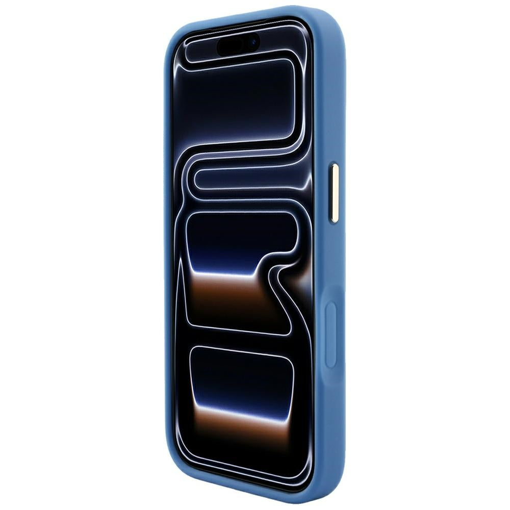 Guess iPhone 17 Pro/iPhone 18 Pro Cover 4G Embossed MagSafe Blå