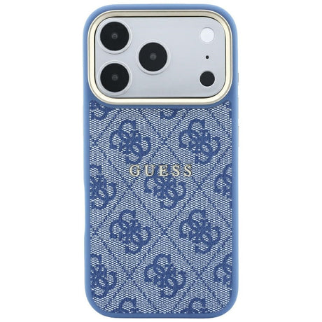 Guess iPhone 17 Pro Max/iPhone 18 Pro Max Cover 4G Embossed MagSafe Blå