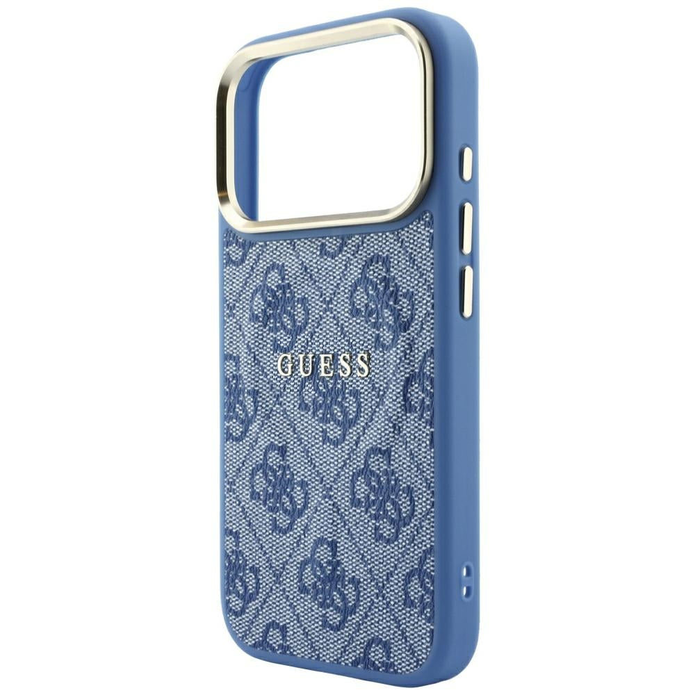Guess iPhone 17 Pro Max/iPhone 18 Pro Max Cover 4G Embossed MagSafe Blå